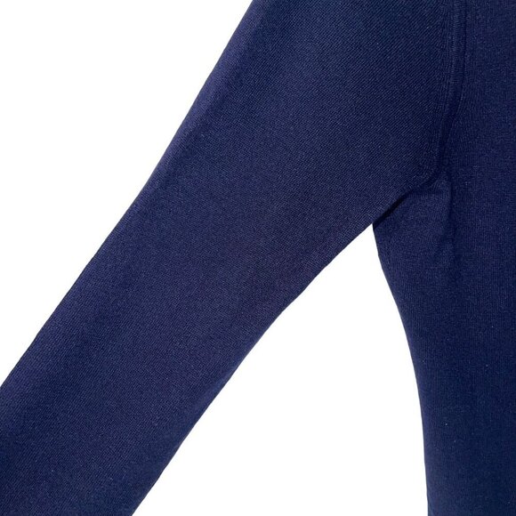 Brooks Brothers Womens Sweater Size XS Blue Shawl Neck Long Sleeve Silk - Picture 3 of 8